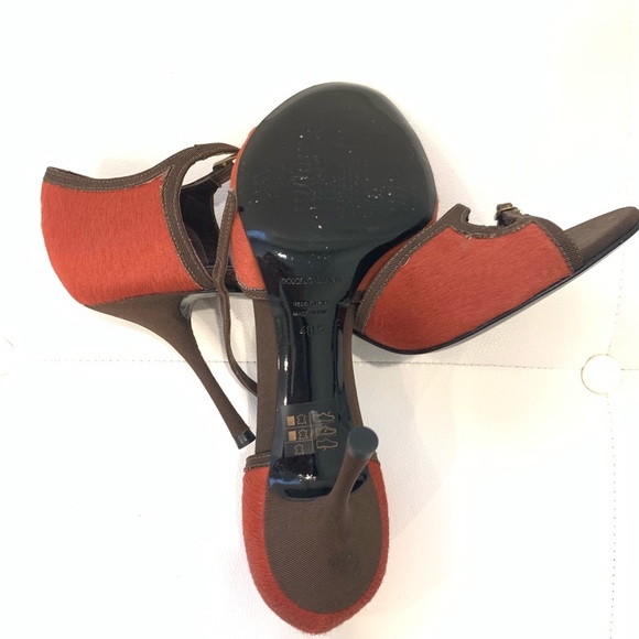 DOLCE & GABBANA Pony Hair Sandals Sz 40.5 - Picture 5 of 6